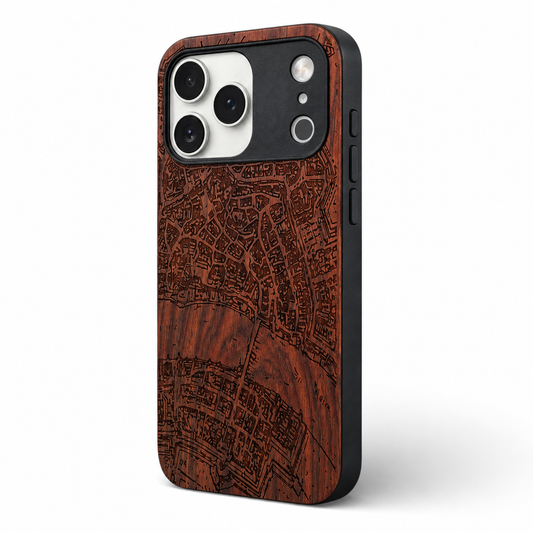Basel Merian Eden Case made with Rosewood for the iPhone 17 Pro
