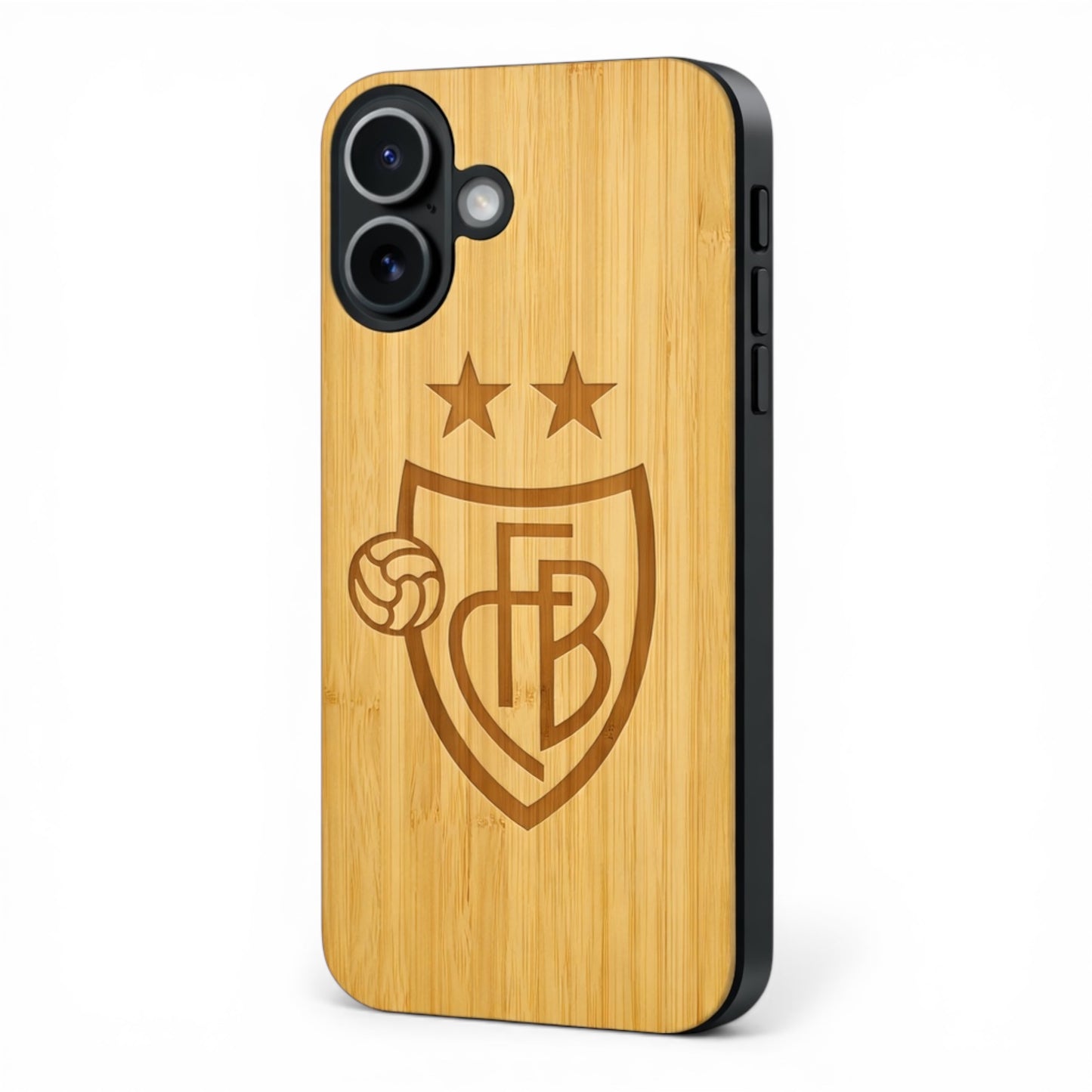 FC Basel Eden Case aus Bambus für das iPhone 16 mit Mag Safe