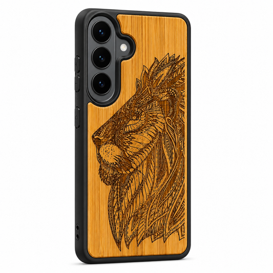 Löwe Eden Case aus Bambus für das Samsung Galaxy S26 mit MagSafe