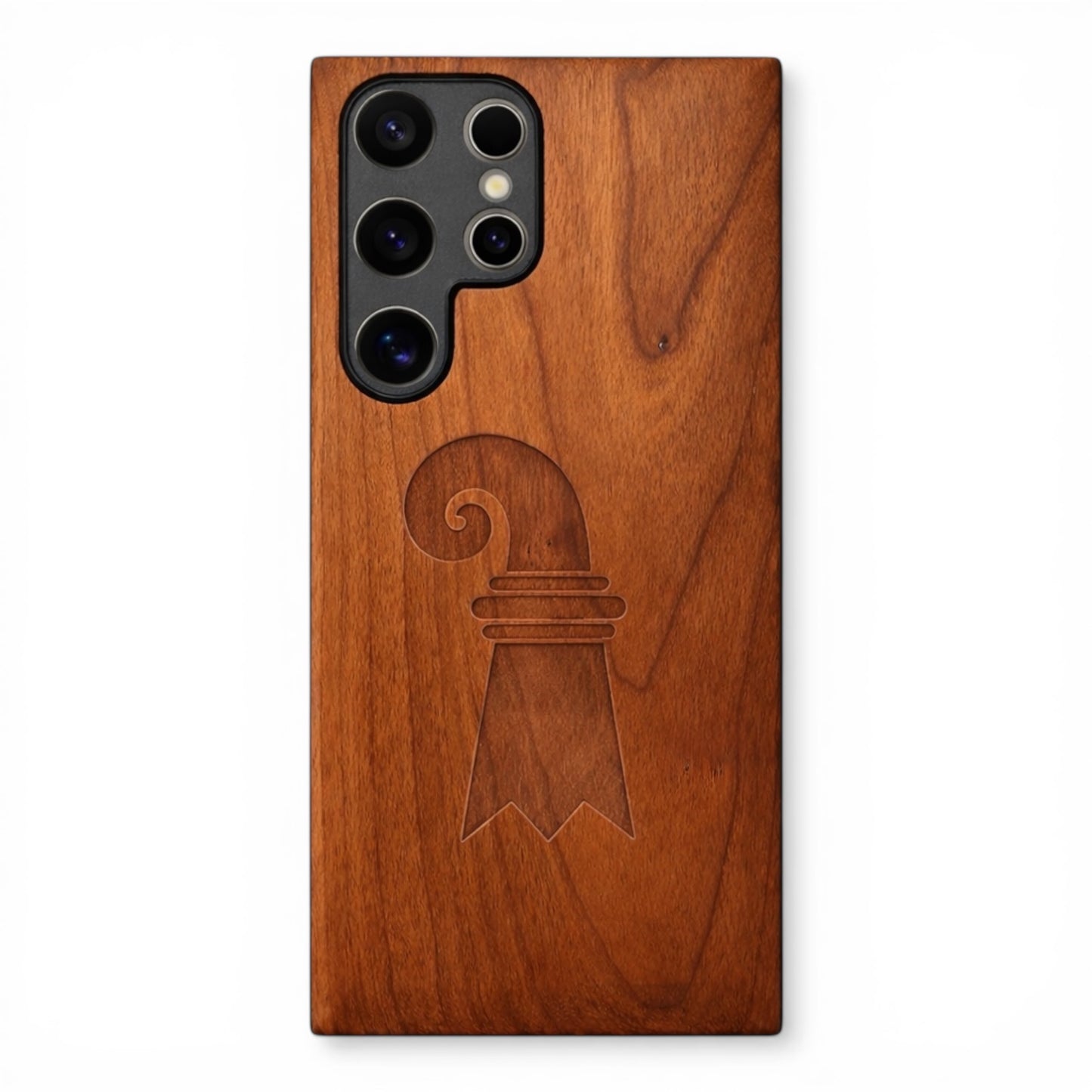 Eden Case Baslerstab aus Kirschholz für das Samsung Galaxy S24 Ultra
