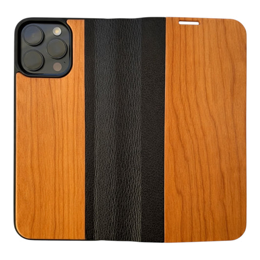 Eden Wallet Case aus Kirschholz für das iPhone 16 Pro
