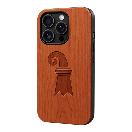 Baslerstab Case made with Cherry Wood for the iPhone 16 Pro Max with MagSafe
