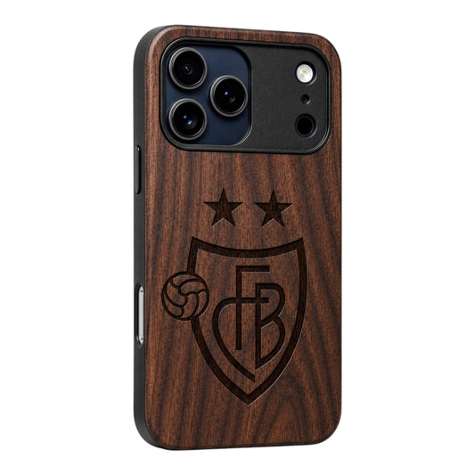 FC Basel Eden Case made with Walnut Wood for the iPhone 17 Pro