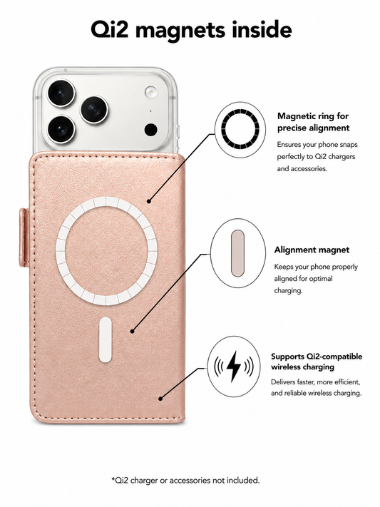 Victor Case in Rose Gold for iPhone 17 Pro with MagSafe