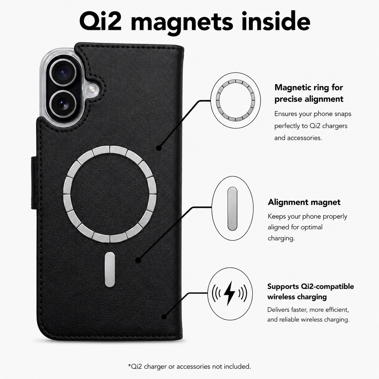 Victor Case in Schwarz für das iPhone 17 mit MagSafe