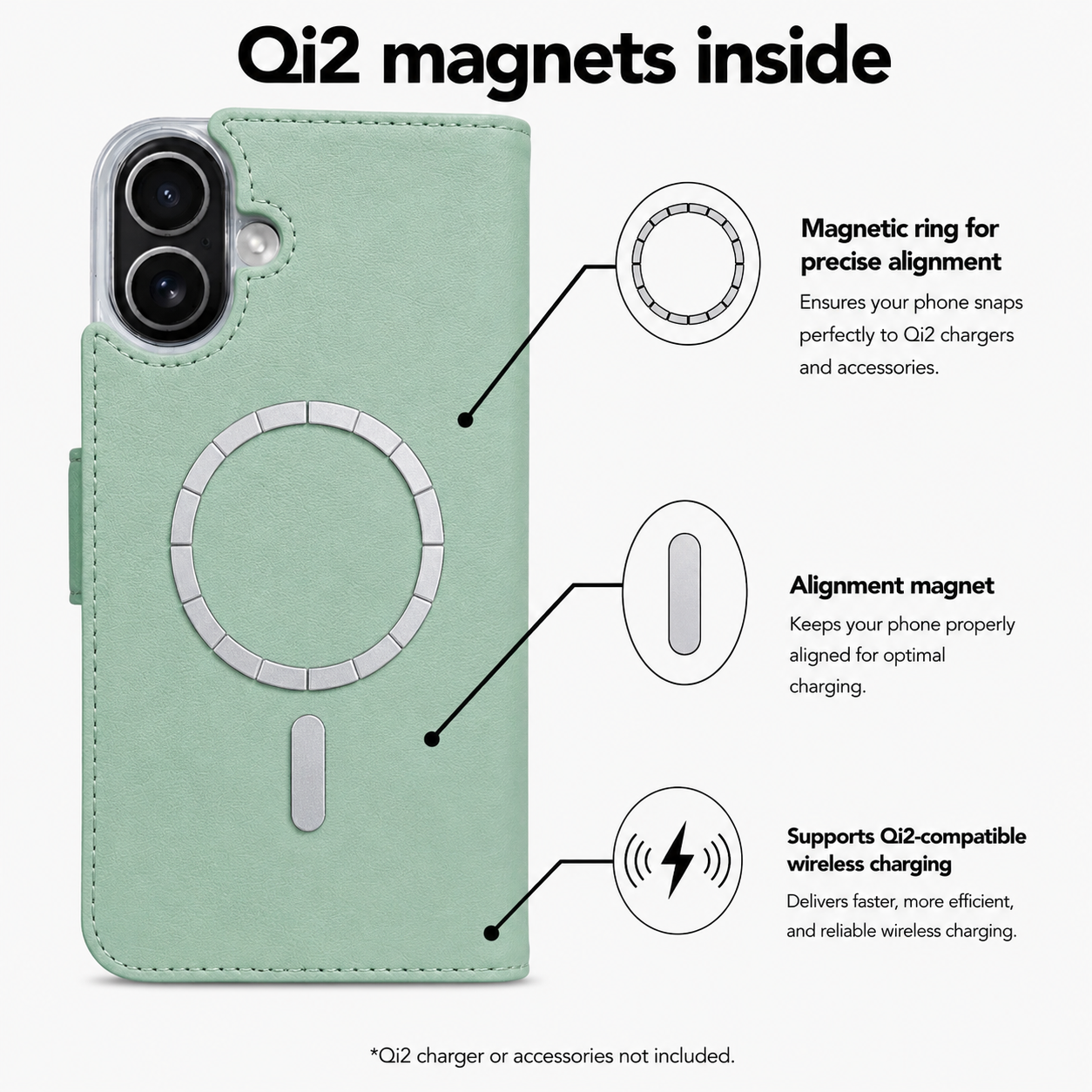 Victor Case in Mint for iPhone 17 with MagSafe
