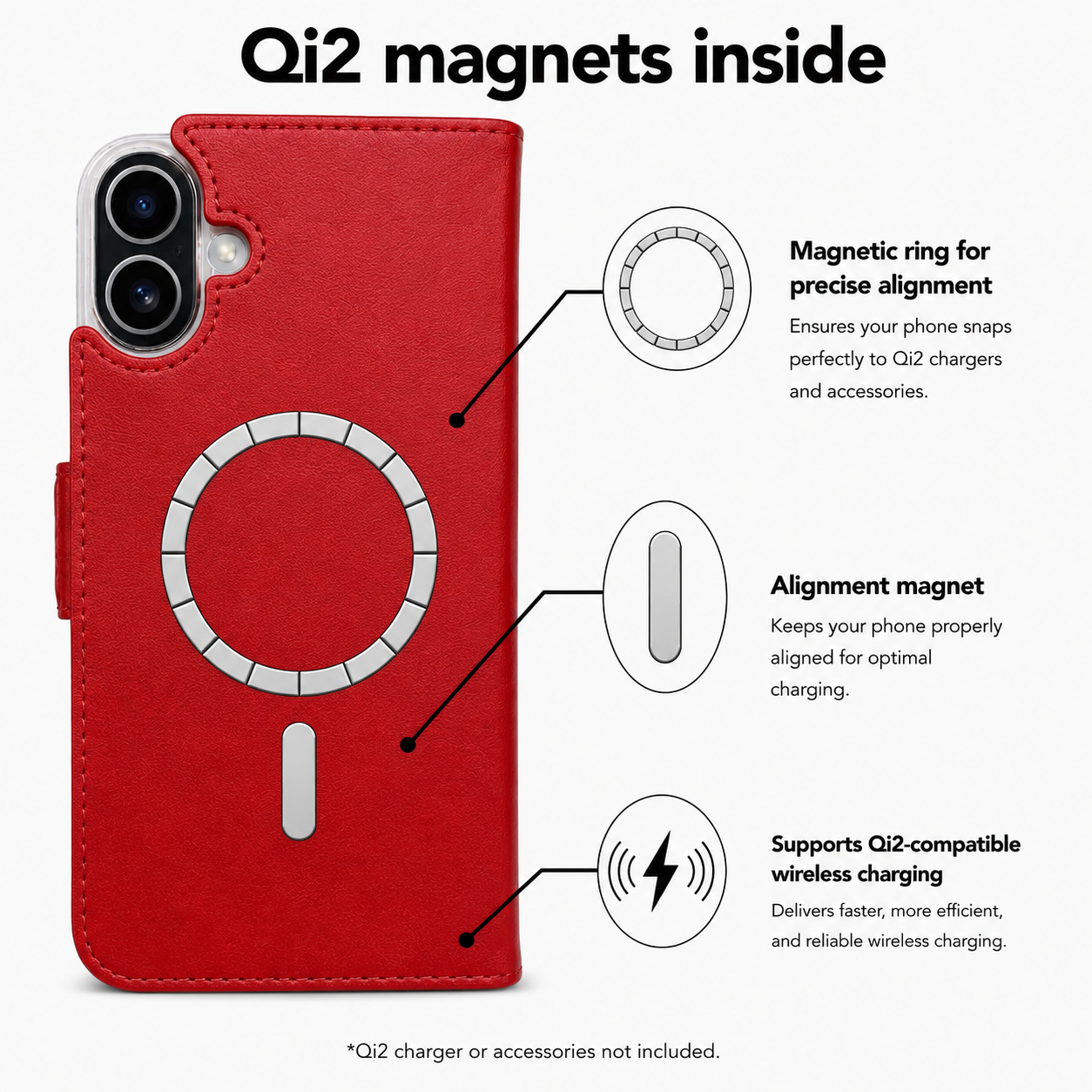 Victor Case in Red for iPhone 17 with MagSafe