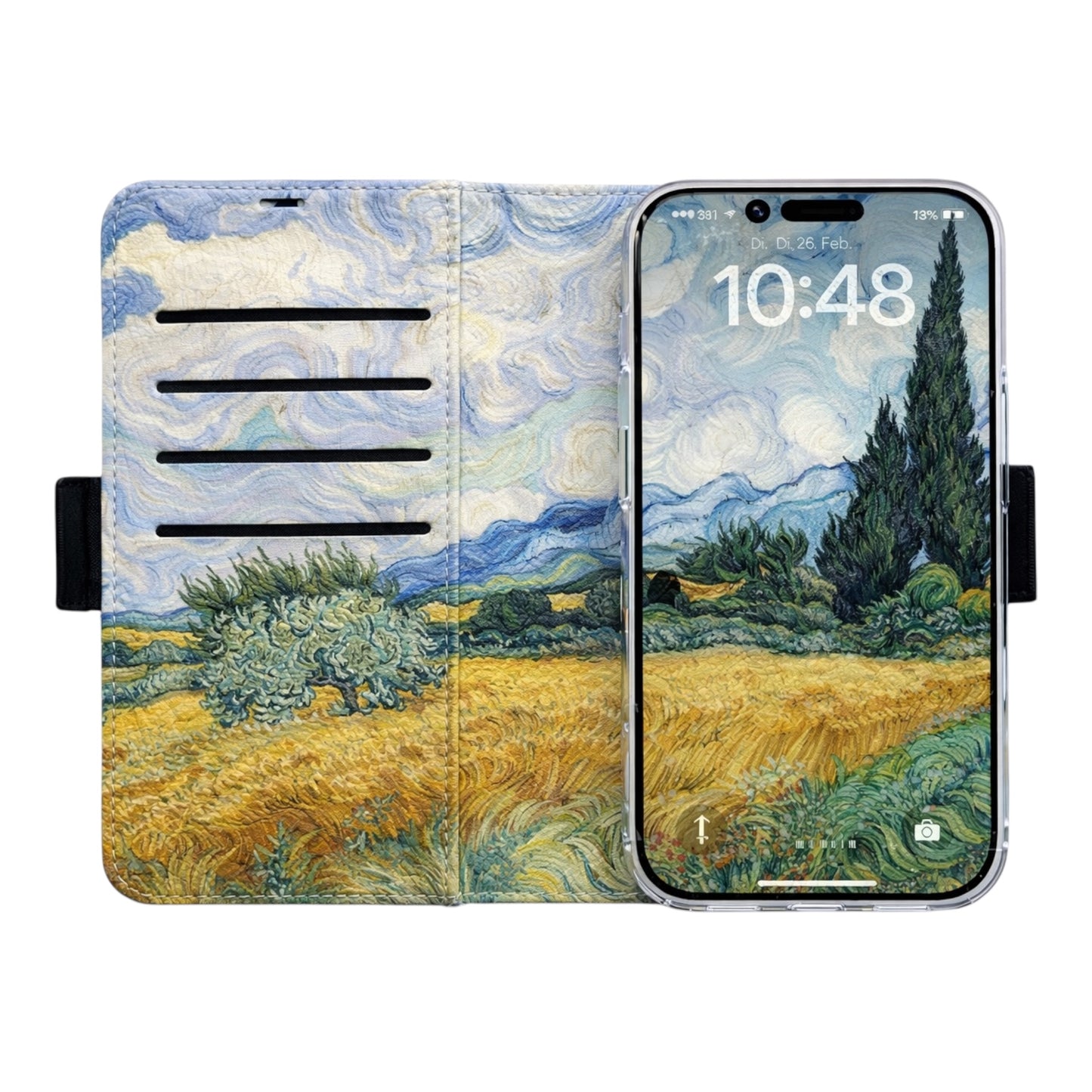 Van Gogh - Weizenfeld mit Zypressen Victor Case für das iPhone 16 mit MagSafe