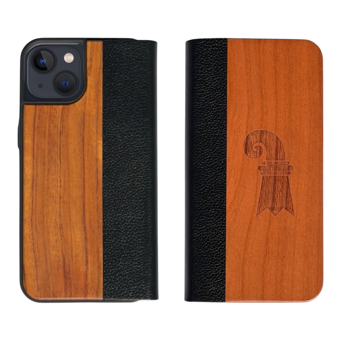 Kirschholz Baslerstab Eden Wallet Case für das iPhone 13/14/16E