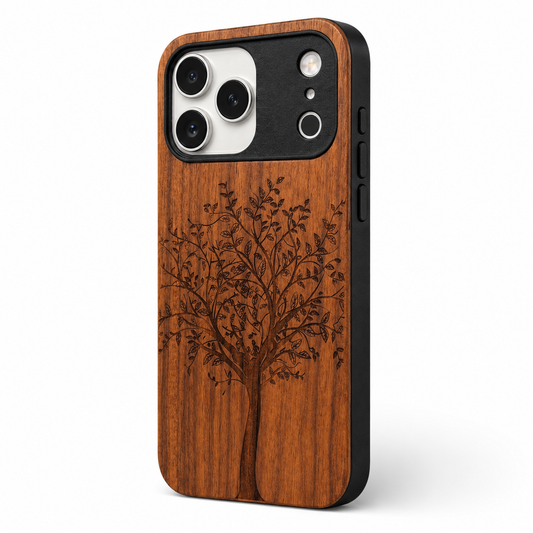 Tree of Life Eden Case made with Rosewood for the iPhone 17 Pro Max