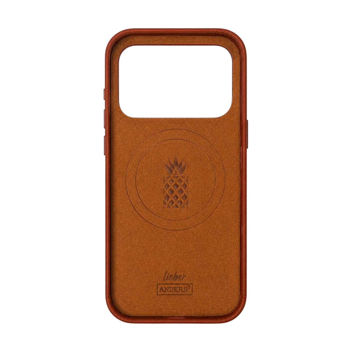 Classic Echtleder Case Cognac-Braun für iPhone 17 Pro