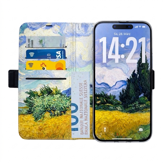 Van Gogh - Weizenfeld mit Zypressen Victor Case für das iPhone 16 mit MagSafe