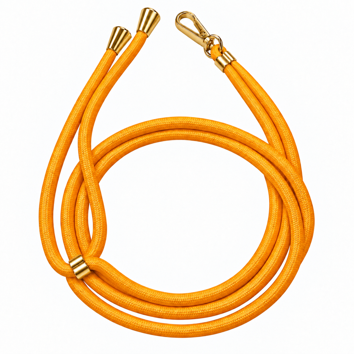Handykette Goldgelb – 6 mm, 1 goldener Haken, ohne Adapter