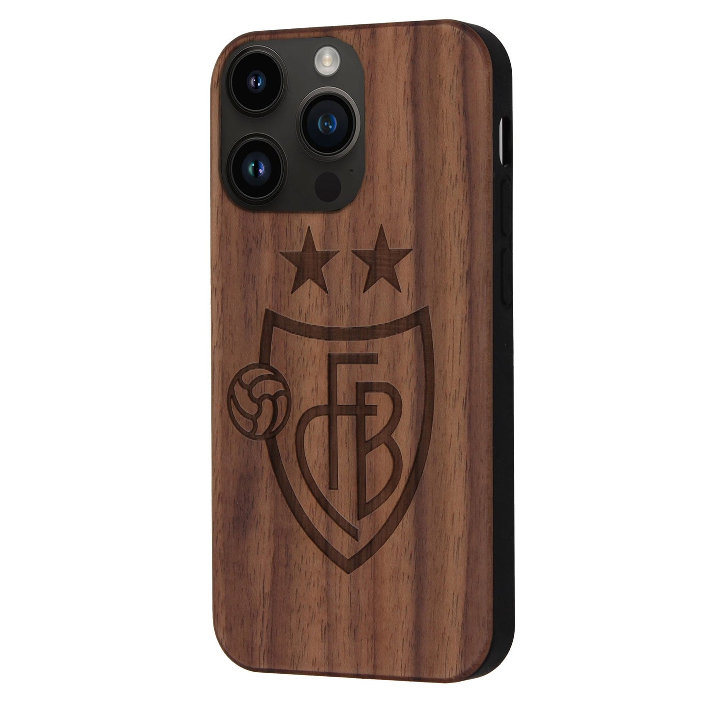 FC Basel Eden Case aus Nussbaumholz für das iPhone 15 Pro Max