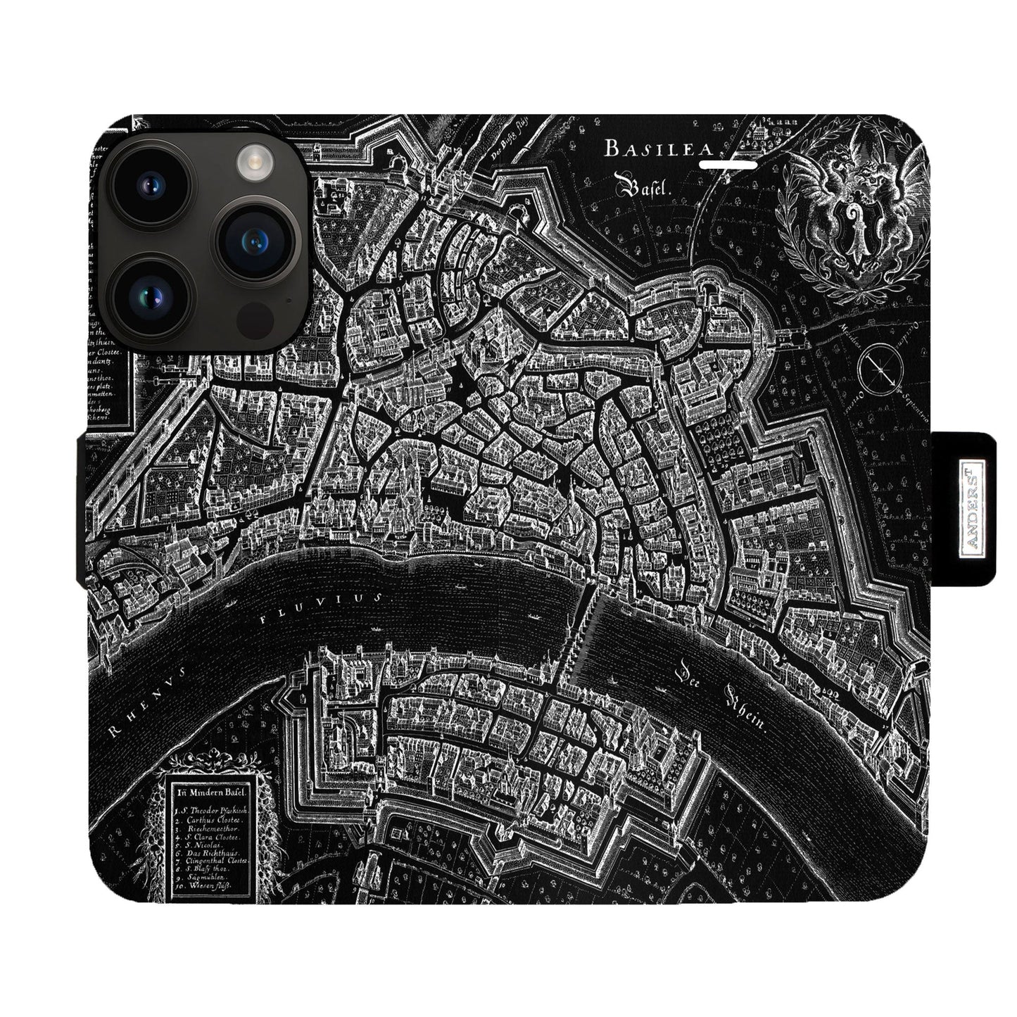 Basel Merian Negativ Victor Case für das iPhone 14 Pro Max