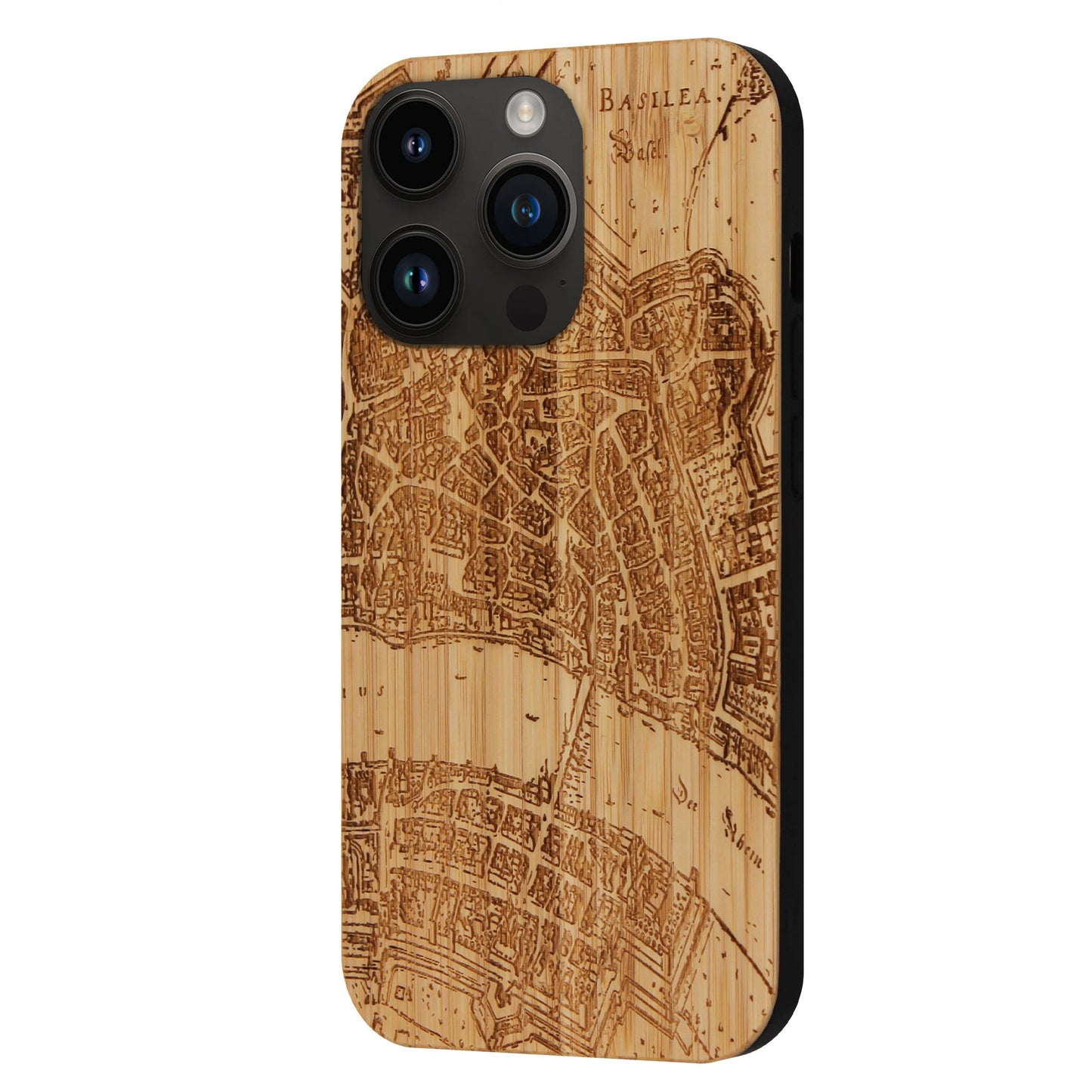 Basel Merian Eden Case aus Bambus für das iPhone 15 Pro mit Magsafe