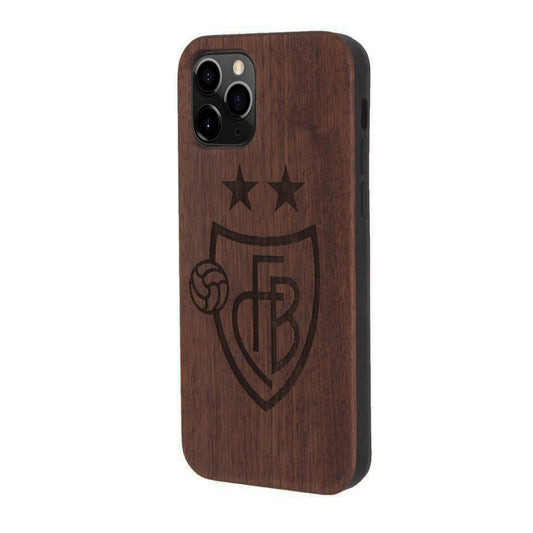 FC Basel Eden Case made with Walnut Wood for the iPhone 11 Pro Max