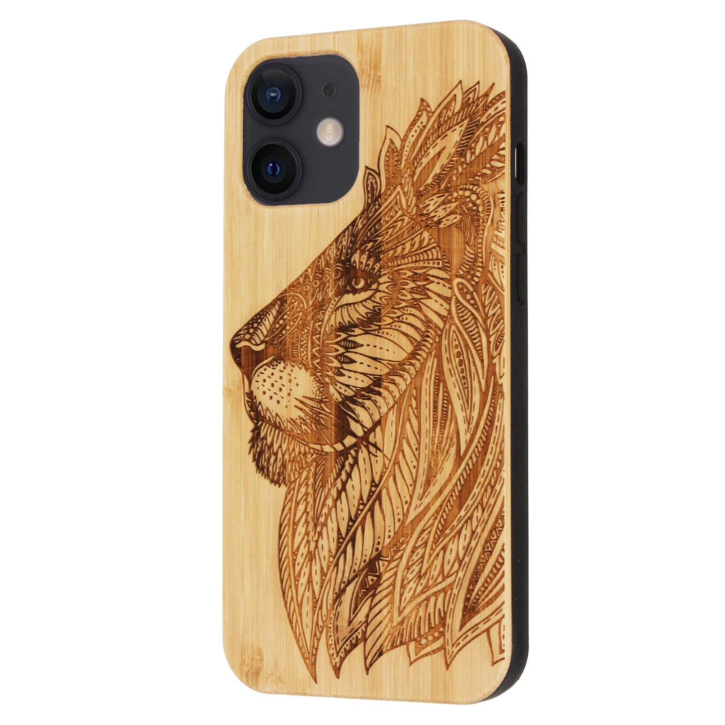 Lion Eden Case made with Bamboo for the iPhone 12 Mini
