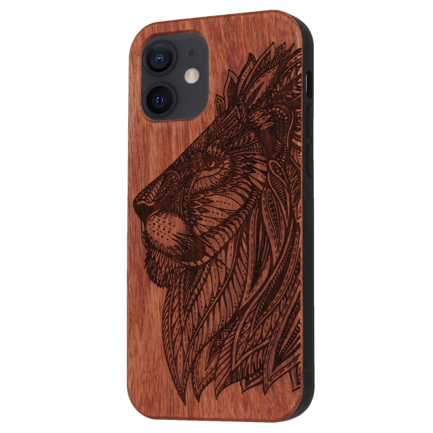 Lion Eden Case made with Rosewood for the iPhone 12 Mini