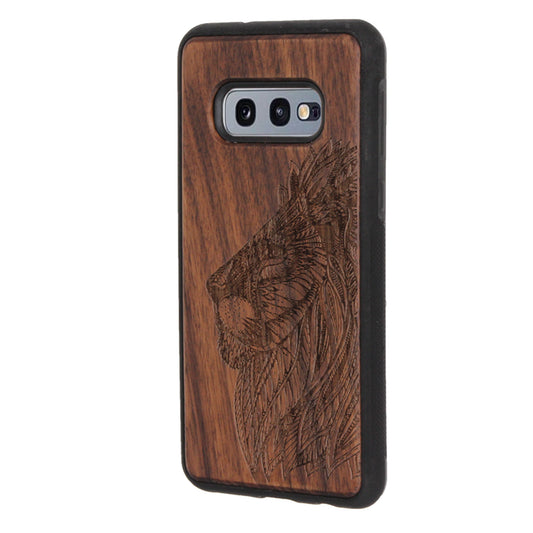 Löwen Eden Case aus Nussholz für Samsung Galaxy S10e