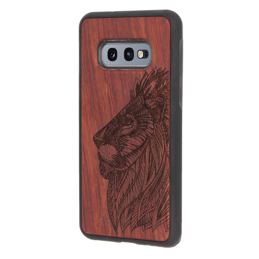 Löwen Eden Case aus Rosenholz für Samsung Galaxy S10e