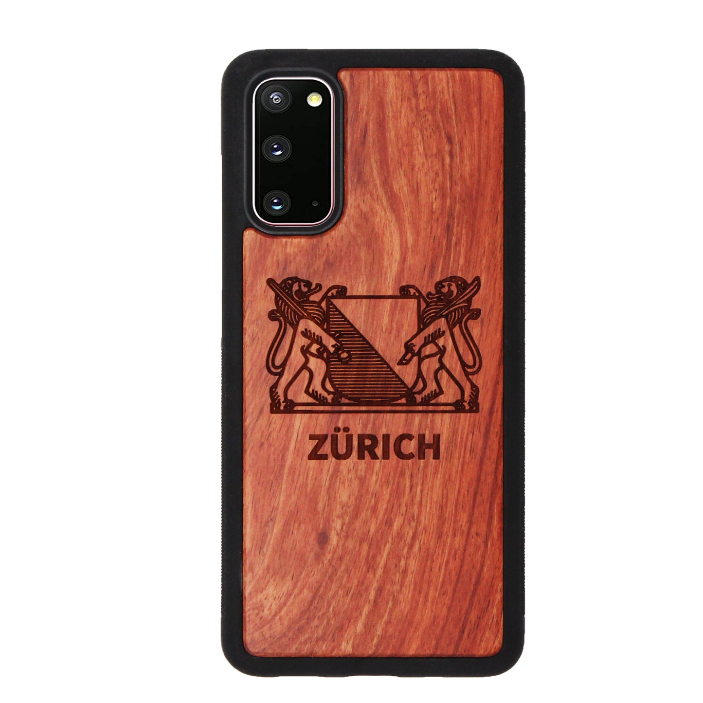 Zürich Wappen Eden Case aus Rosenholz für das Samsung Galaxy S20