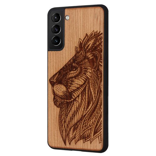 Löwen Eden Case aus Kirschholz für das Samsung Galaxy S21 Plus