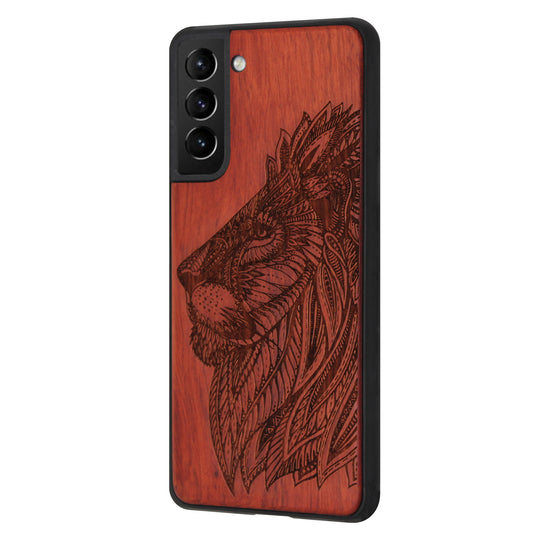 Löwen Eden Case aus Rosenholz für das Samsung Galaxy S21 Plus