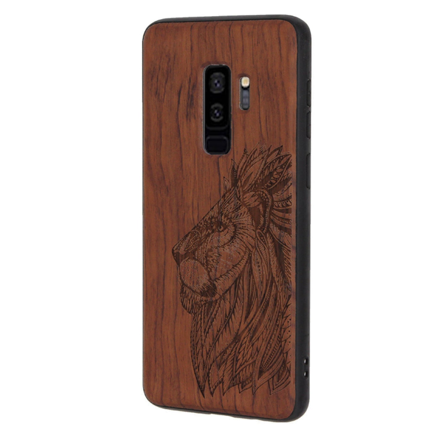Löwen Eden Case aus Nussholz für das Samsung Galaxy S9 Plus