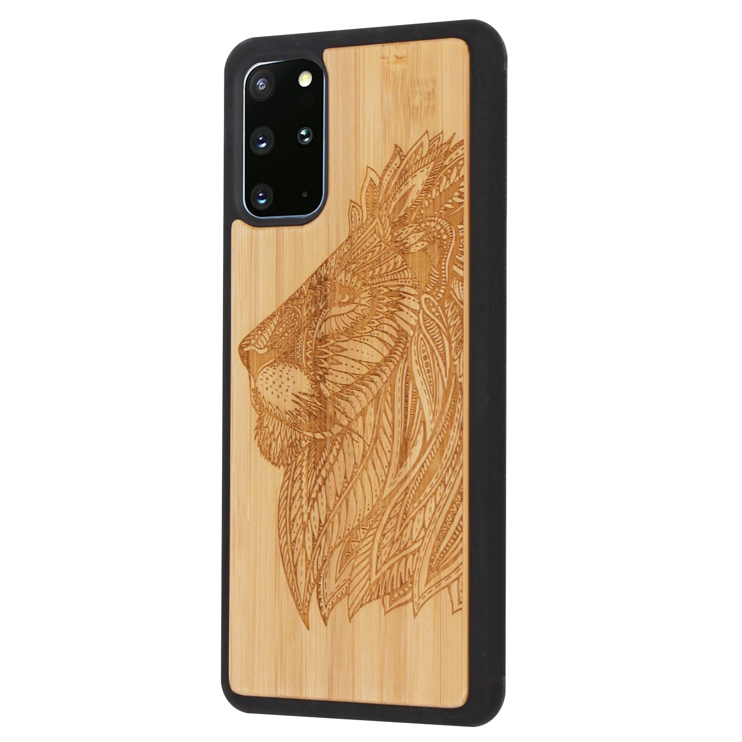 Löwen Eden Case aus Bambus für das Samsung Galaxy S20 Plus