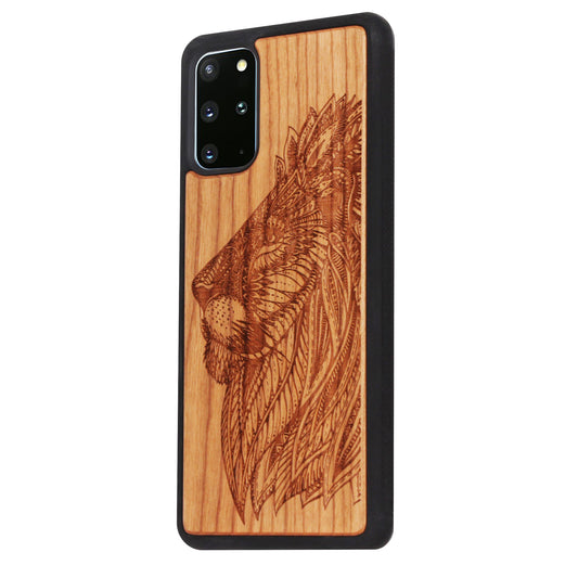 Löwen Eden Case aus Kirschholz für das Samsung Galaxy S20 Plus