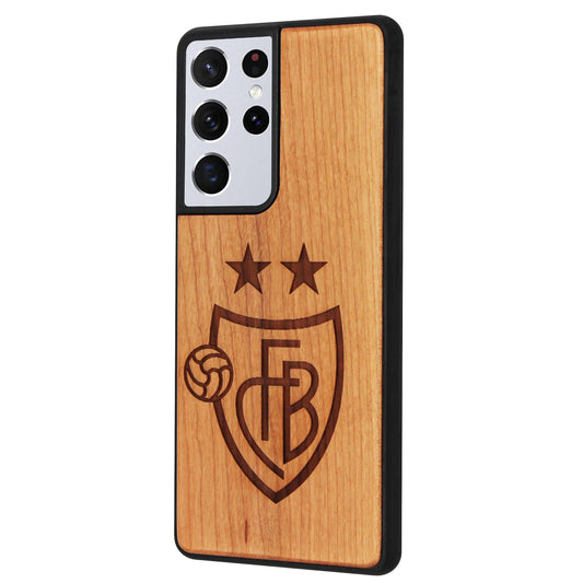 FC Basel Eden Case aus Kirschholz für das Samsung Galaxy S21 Ultra
