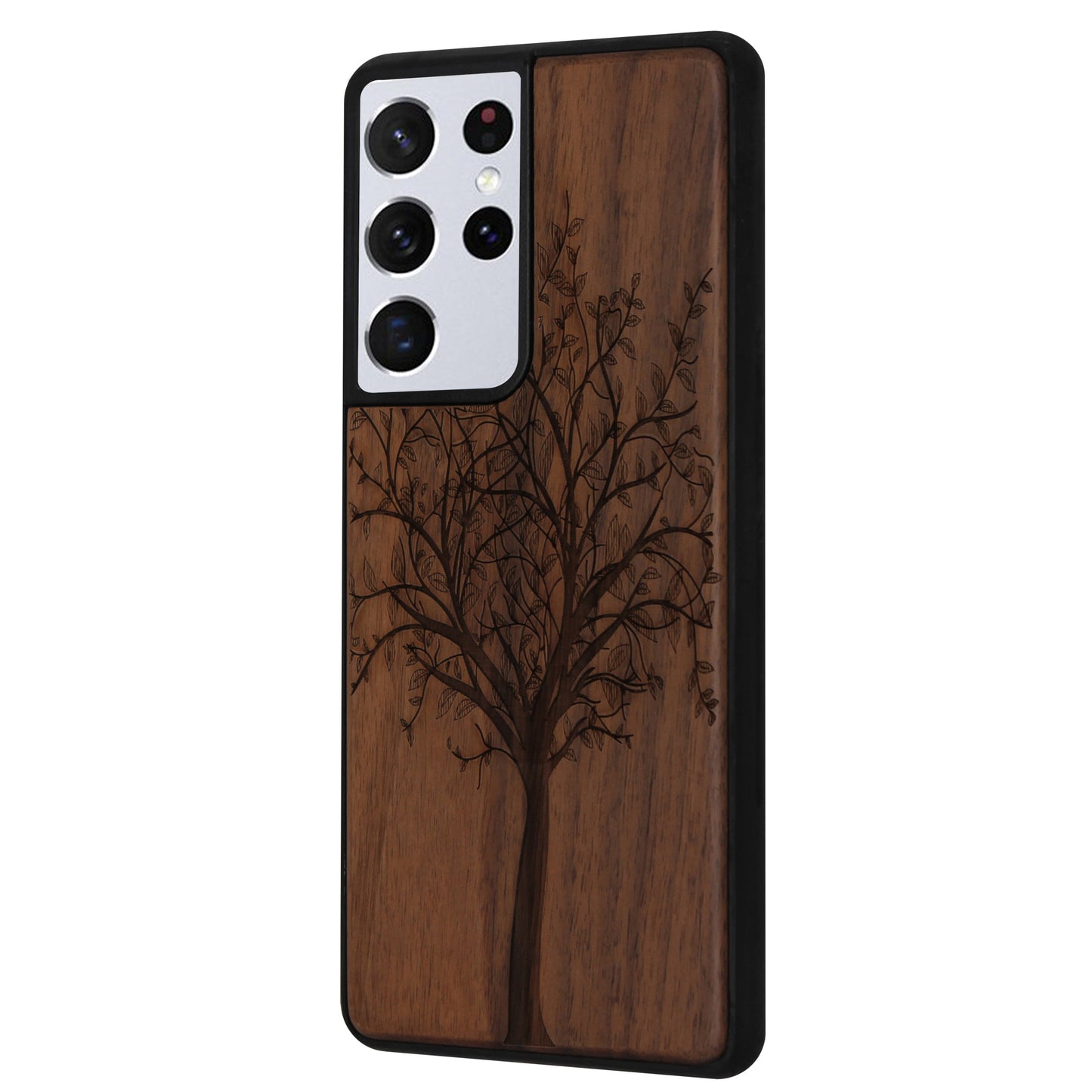 Lebensbaum Eden Case aus Nussholz für das Samsung Galaxy S21 Ultra