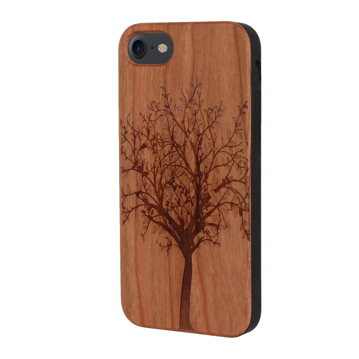 "Tree of Life" Eden Case made with Cherry Wood for the iPhone 7/8/SE 2020/SE 2022