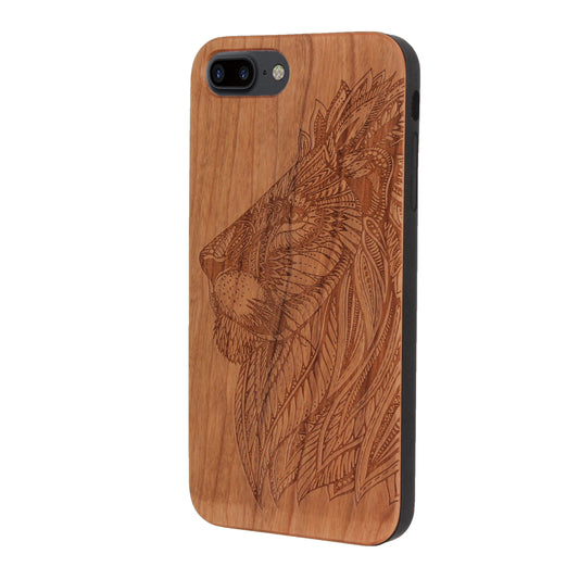 Lion Eden Case made with Cherry Wood for the iPhone 6/6S/7/8 Plus