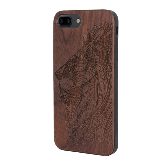 Lion Eden Case made with Walnut Wood for the iPhone 6/6S/7/8 Plus