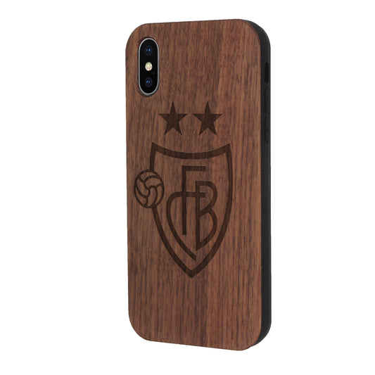 FC Basel Eden Case made with Walnut Wood for the iPhone X / XS