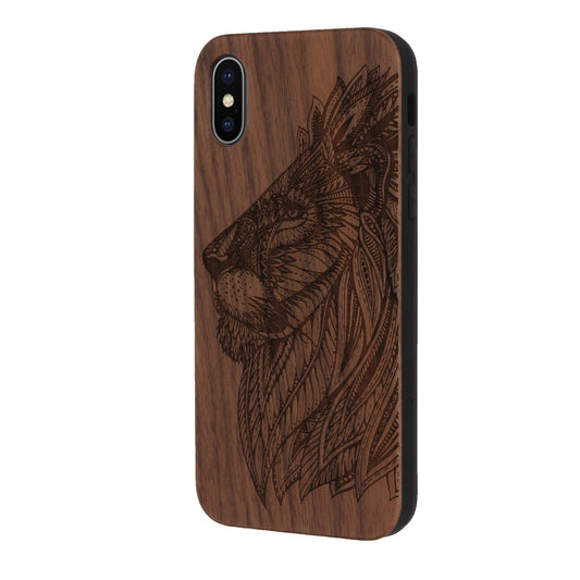 Lion Eden Case made with Walnut Wood for the iPhone XS Max