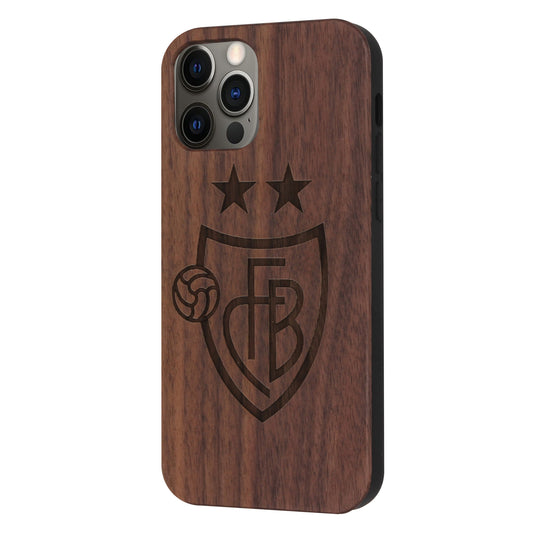 FC Basel Eden Case made with Walnut Wood for the iPhone 12 Pro Max