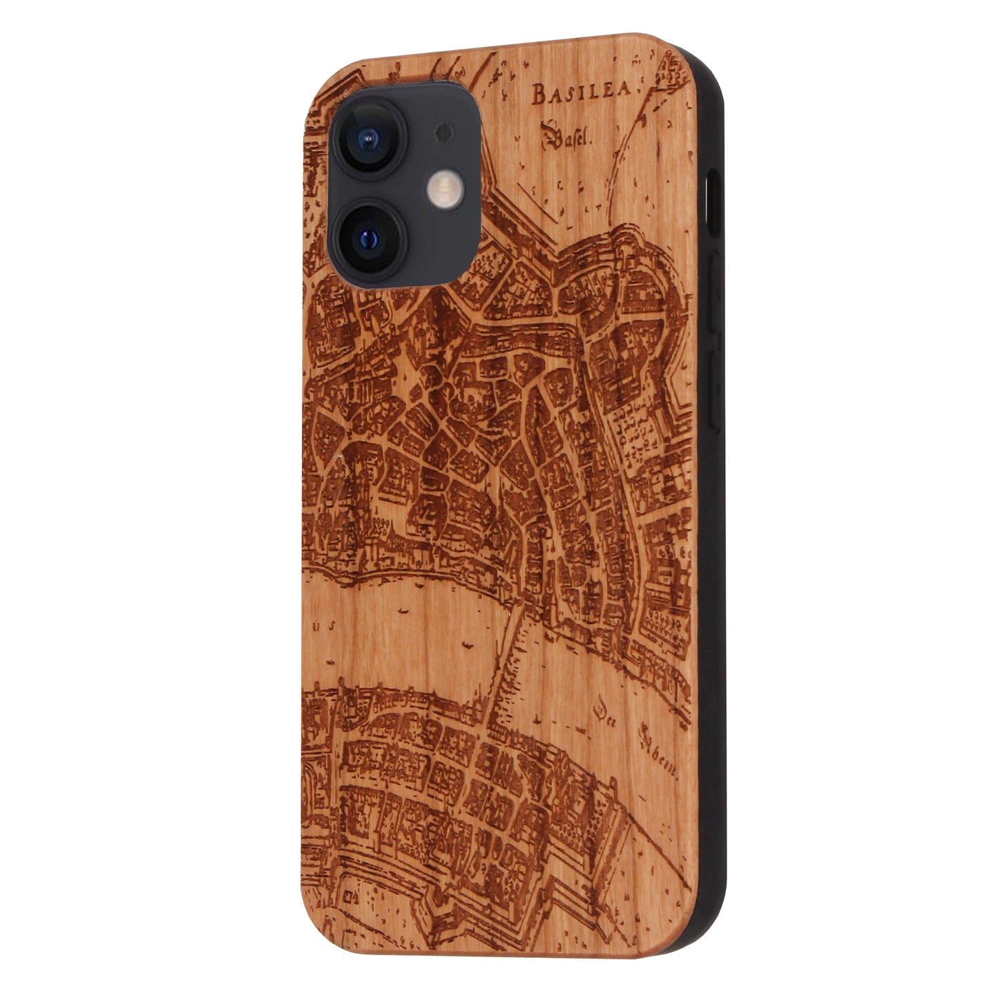 Basel Merian Eden Case made with Cherry Wood for the iPhone 12 Mini