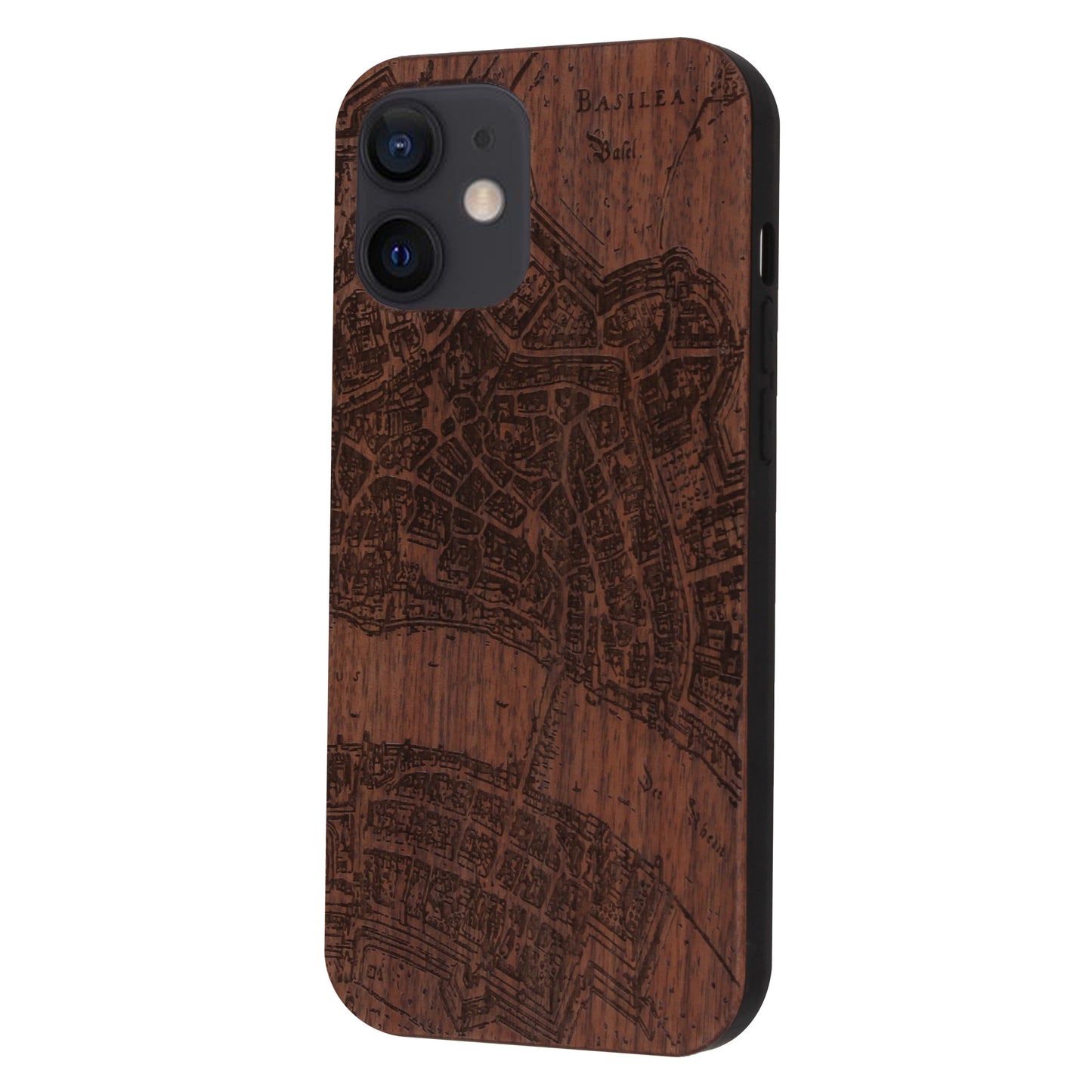 Basel Merian Eden Case made with Walnut Wood for the iPhone 12 Mini