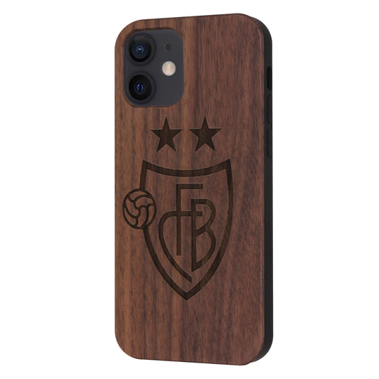FC Basel Eden Case made with Walnut Wood for the iPhone 12 Mini