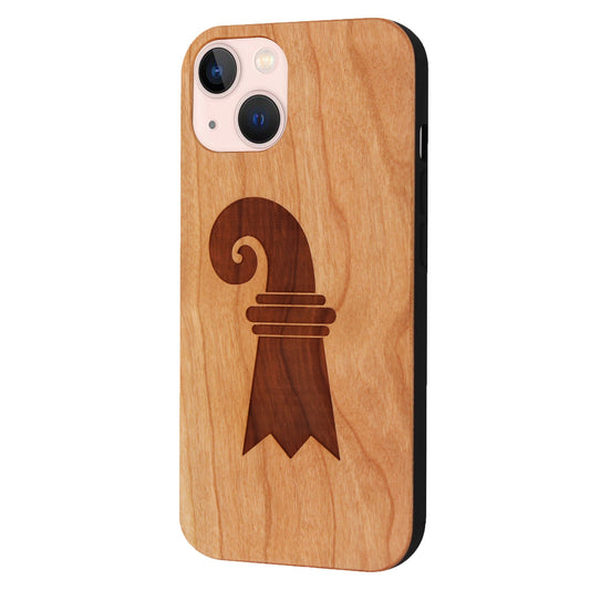 Baslerstab Eden Case made with Cherry Wood for iPhone 15 with MagSafe