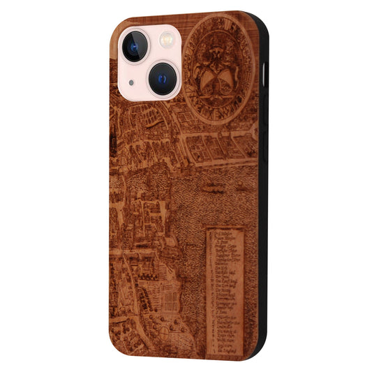 Zurich Merian Eden Case made with Cherry Wood for the iPhone 15 with MagSafe
