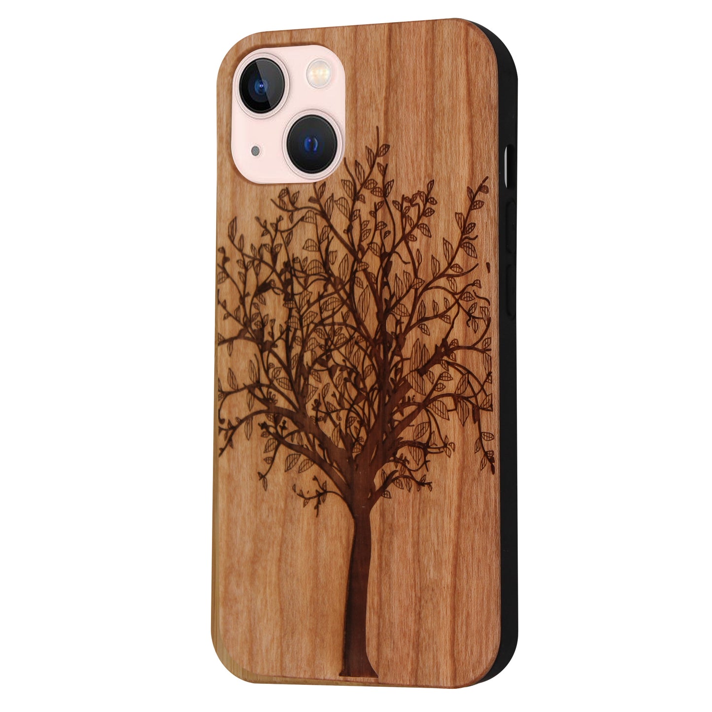 Lebensbaum Eden Case aus Kirschholz für das iPhone 13/14