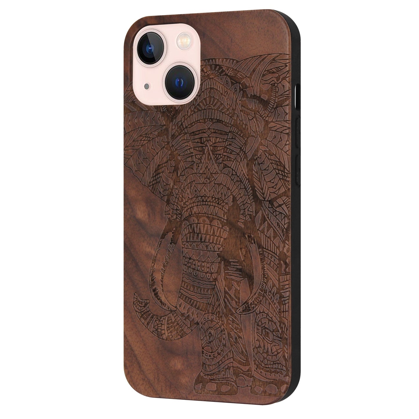 Elephant Eden Walnut Wood Case for iPhone 15 Plus with MagSafe