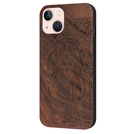 Elephant Eden Walnut Wood Case for iPhone 15 Plus with MagSafe