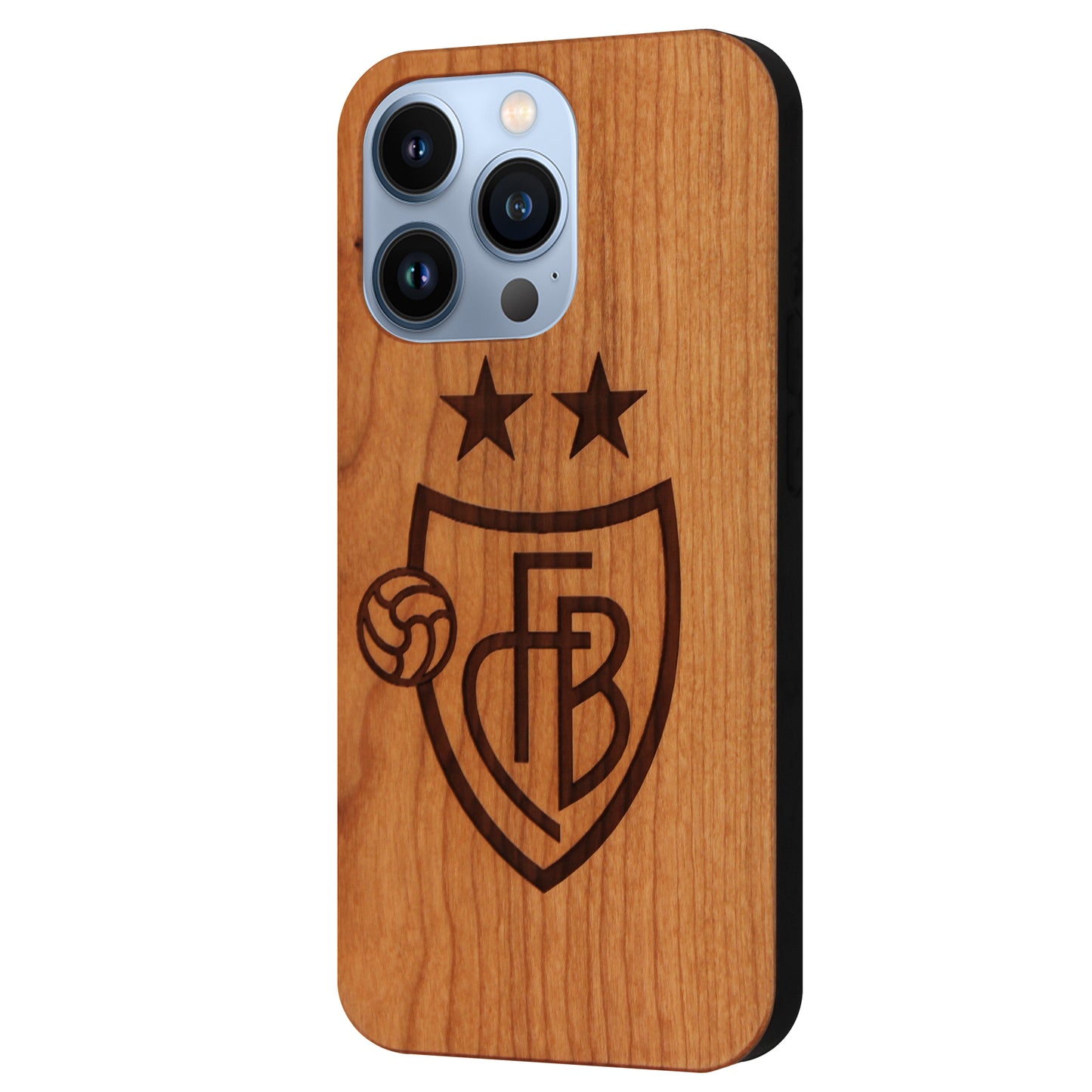FC Basel Eden Case made with Cherry Wood for the iPhone 13 Pro