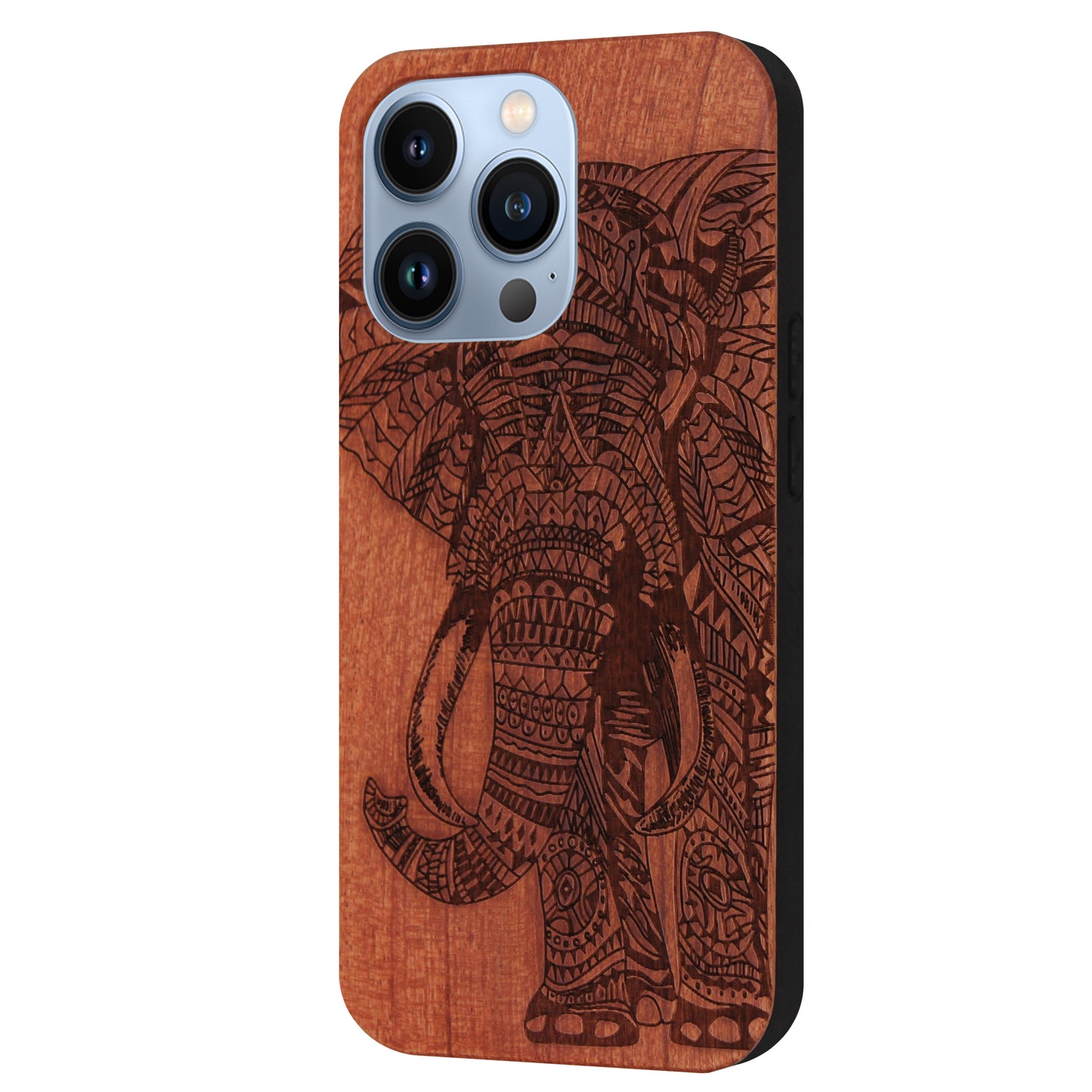 Elefanten Eden Case aus Rosenholz für das iPhone 13 Pro