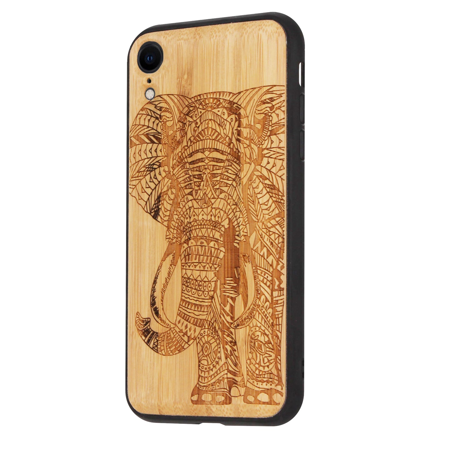 Elefanten Eden Case aus Bambus für das iPhone XR